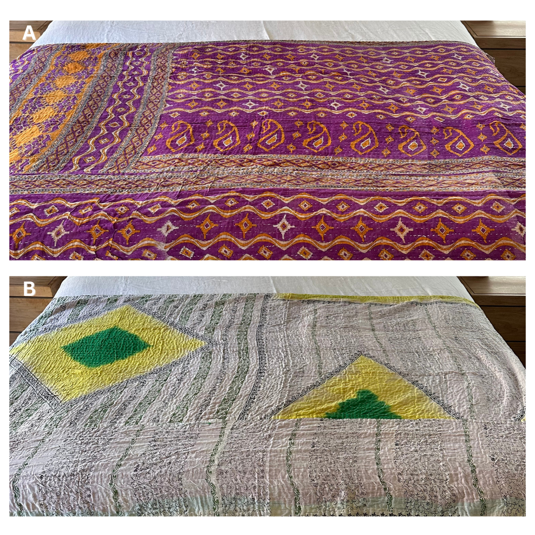 Vintage Kantha Quilt - No. 481