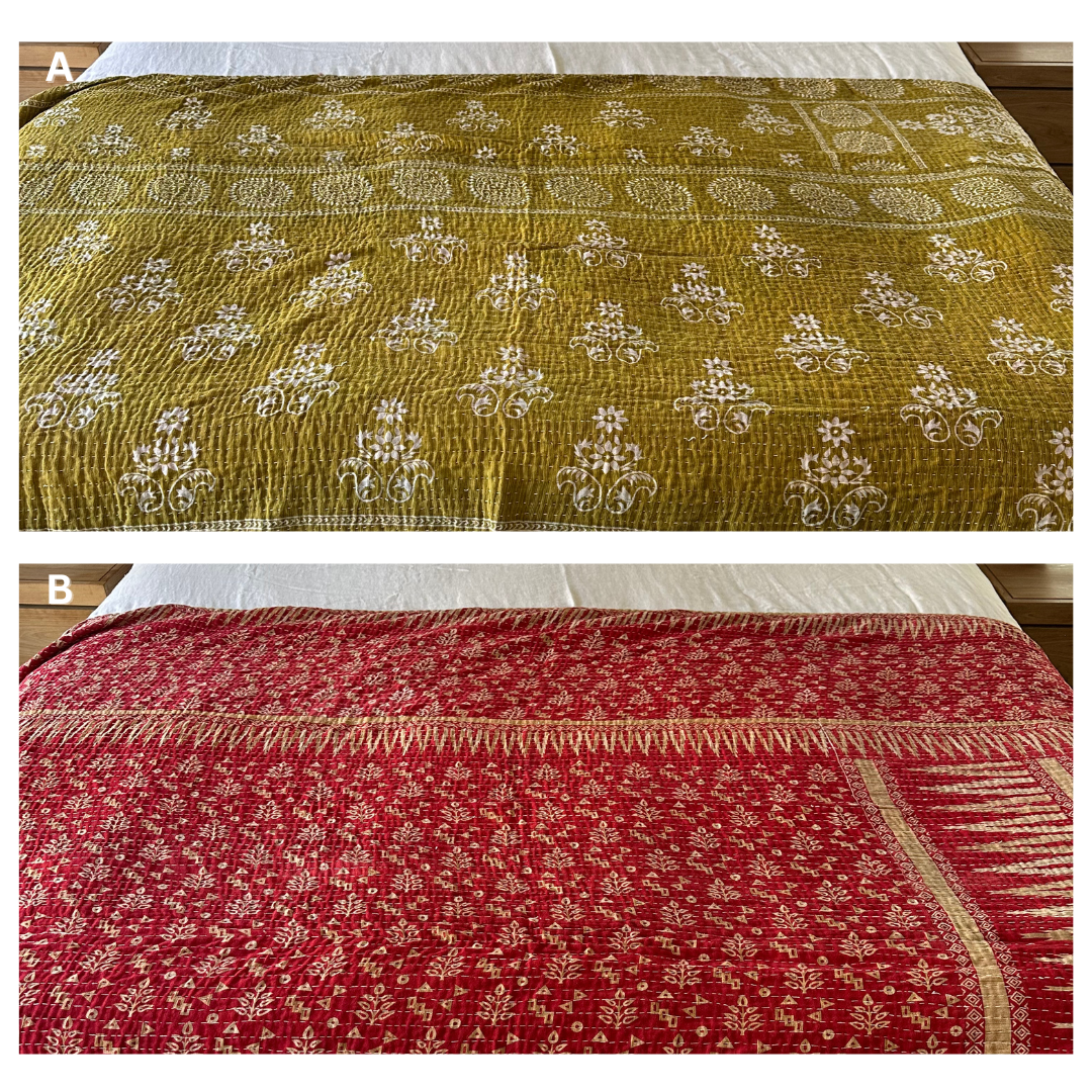 Vintage Kantha Quilt - No. 471
