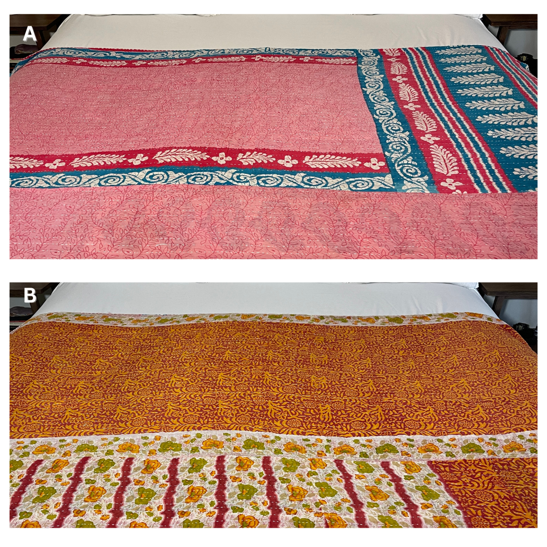 Vintage Kantha Quilt - No. 443
