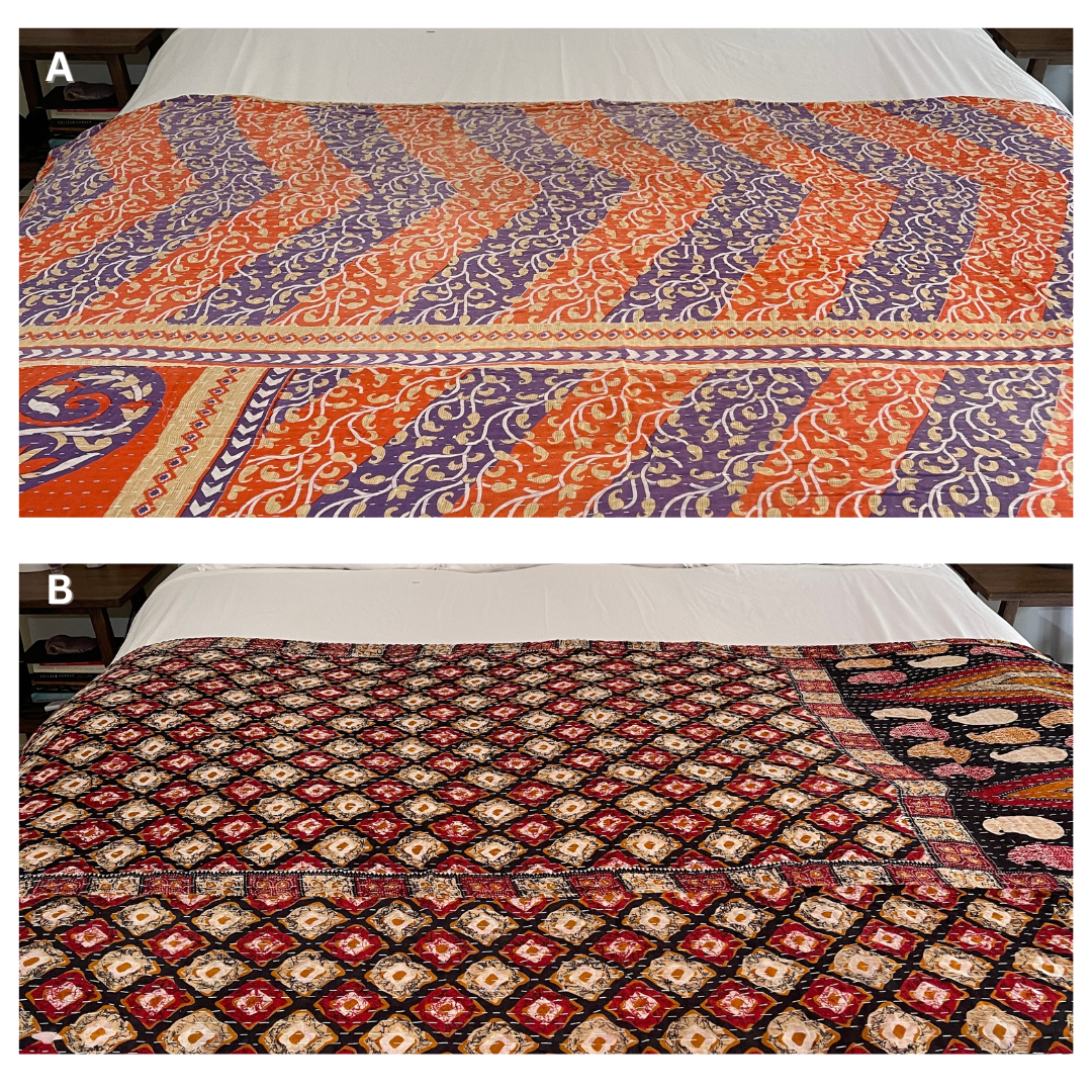 Vintage Kantha Quilt - No. 414