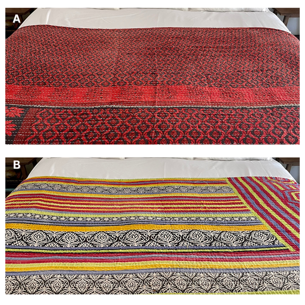 Vintage Kantha Quilt - No. 400 – The Coconut Haus