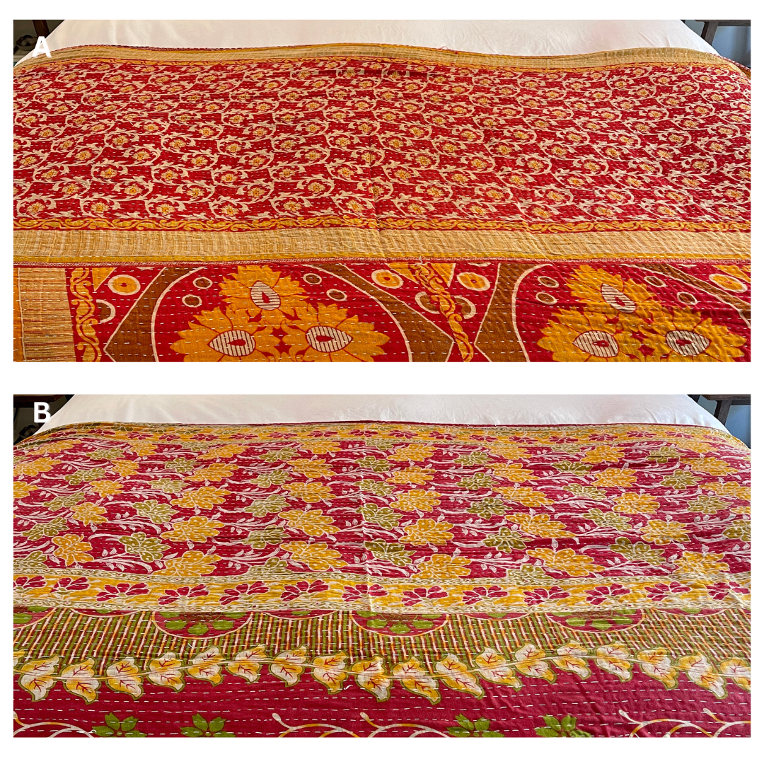 Vintage Kantha Quilt 261
